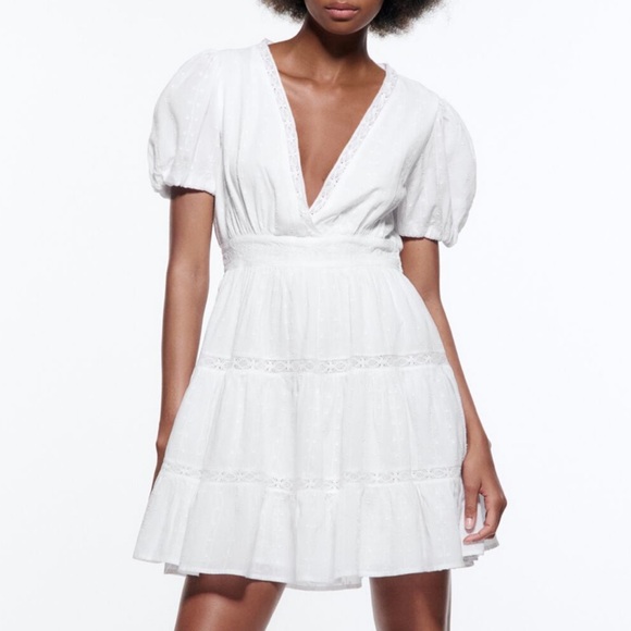 Zara Lace Insert Dress - Picture 1 of 6